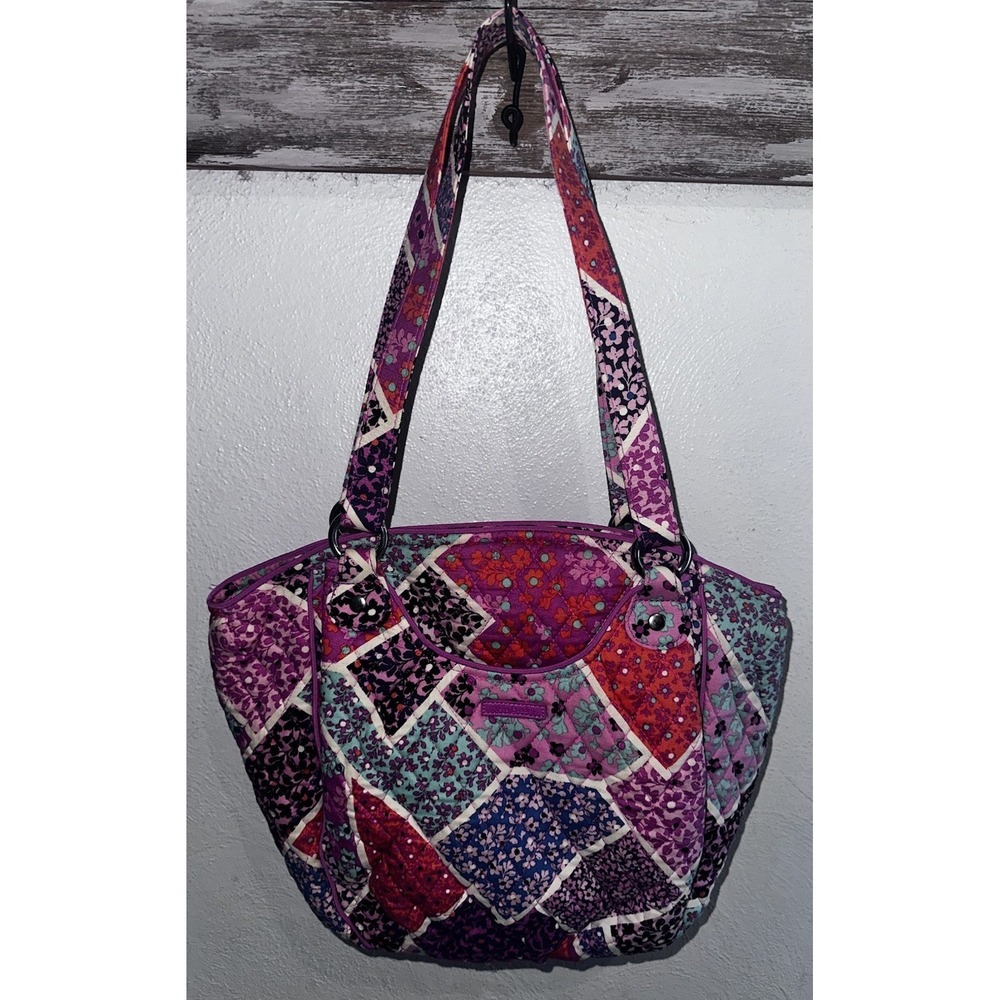 Vera Bradley Glenda Modern Medley Print Cloth Shoulder Bag Purse NWT